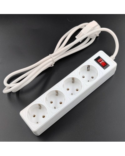 SP4W-530 GARDA. Сетевой фильтр 4 розетки,3м, белый. 5bites в Комсомольске-на-Амуре