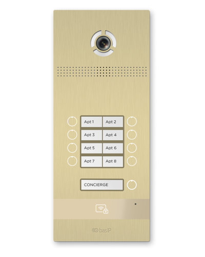 BI-08FB GOLD. Вызывная панель IP-домофона. BAS-IP в Комсомольске-на-Амуре