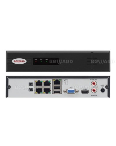 BK0104H2-P4. IP-видеорегистратор 4-канальный. Beward в Комсомольске-на-Амуре