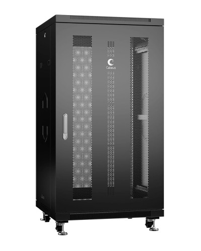 ND-05C-22U60/80-BK (8563c). Шкаф телекоммуникационный 19 напольный 22U. CABEUS в Комсомольске-на-Амуре