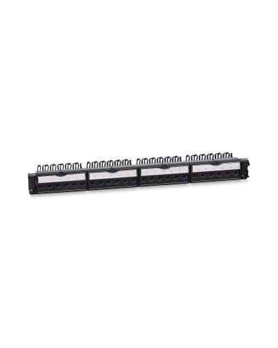 PL-24-KJ-RJ45-Cat.6a-180T (11832c): Патч-панель 19" (1U), 24 порта RJ-45, категория 6a, с задним кабельным организатором в Комсомольске-на-Амуре