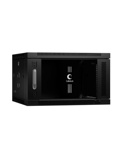 SH-05F-6U60/60-BK (8587c). Шкаф телекоммуникационный 19 настенный 6U. CABEUS в Комсомольске-на-Амуре