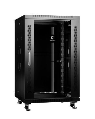 SH-05C-18U60/100-BK (8539c). Шкаф телекоммуникационный 19 напольный 18U. CABEUS в Комсомольске-на-Амуре