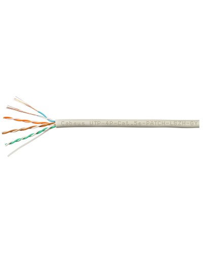 UTP-4P-Cat.5e-SOLID-LSZH-GY-LIGHT-100 (9996c-5). Кабель «витая пара» (LAN) для структурированных систем связи. CABEUS в Комсомольске-на-Амуре