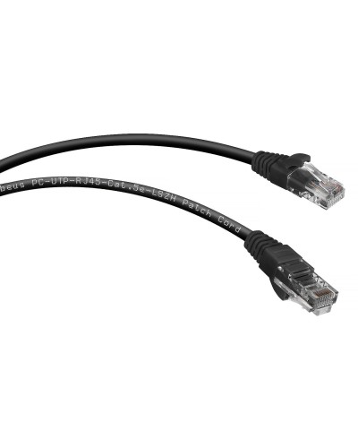 PC-UTP-RJ45-Cat.5e-2m-BK (7681c), чёрный. Патч-корд медный. CABEUS в Комсомольске-на-Амуре