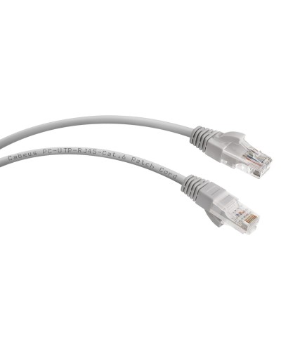 PC-UTP-RJ45-Cat.6-0.5m (7266c), серый. Патч-корд медный. CABEUS в Комсомольске-на-Амуре