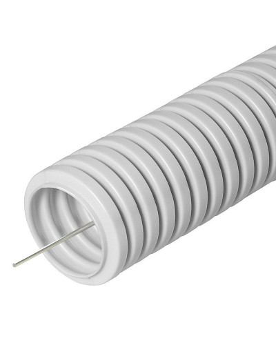 FCPL-16-PVC-100-1-GY (11227c): Труба гофрированная гибкая, лёгкая с протяжкой в Комсомольске-на-Амуре