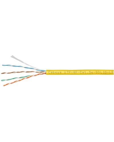 UTP-4P-Cat.5e-SOLID-LSZH-YL (9780c). Кабель «витая пара» (LAN) для структурированных систем связи. CABEUS в Комсомольске-на-Амуре
