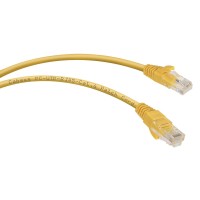 PC-UTP-RJ45-Cat.6-5m-YL (8709c), желтый. Патч-корд медный. CABEUS