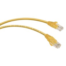 PC-UTP-RJ45-Cat.6-5m-YL (8709c), желтый. Патч-корд медный. CABEUS