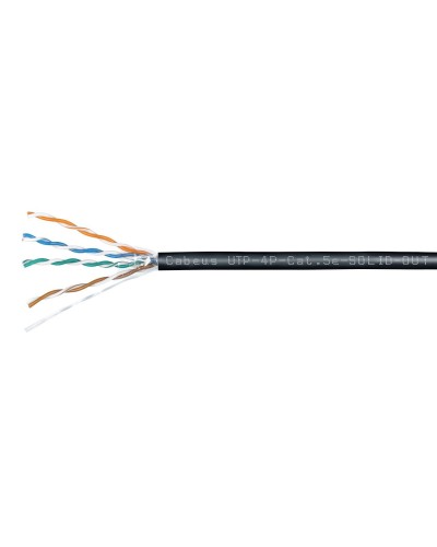 UTP-4P-Cat.5e-SOLID-OUT-LSZH-UV-100 (7172c-5). Кабель «витая пара» (LAN) для структурированных систем связи. CABEUS в Комсомольске-на-Амуре