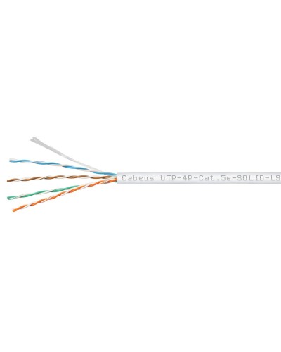 UTP-4P-Cat.5e-SOLID-LSZH-WH (9782c). Кабель «витая пара» (LAN) для структурированных систем связи. CABEUS в Комсомольске-на-Амуре
