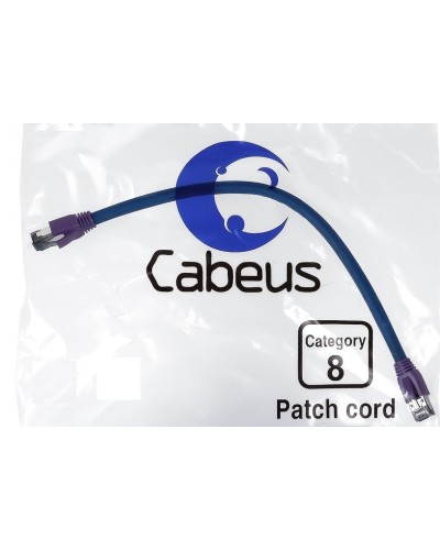 PC-SSTP-RJ45-Cat.8-5m-LSZH (9705c), серый. Патч-корд медный. CABEUS в Комсомольске-на-Амуре