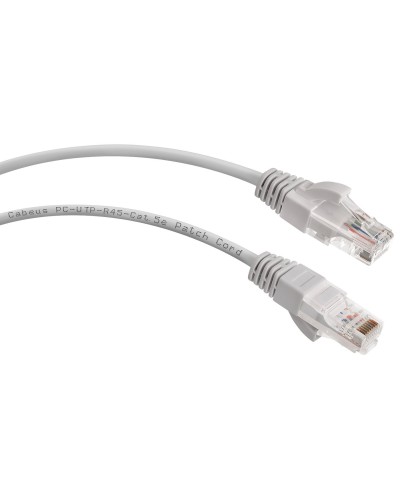 PC-UTP-RJ45-Cat.5e-5m-LSZH (8867c), серый. Патч-корд медный. CABEUS в Комсомольске-на-Амуре