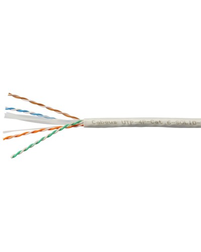 UTP-4P-Cat.6-SOLID-LSZH-GY (11108c). Кабель «витая пара» (LAN) для структурированных систем связи. CABEUS в Комсомольске-на-Амуре