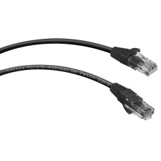 PC-UTP-RJ45-Cat.5e-0.15m-BK (8990c), чёрный. Патч-корд медный. CABEUS