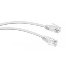 PC-TEL-RJ12-3m (7890c), белый. Патч-корд медный. CABEUS