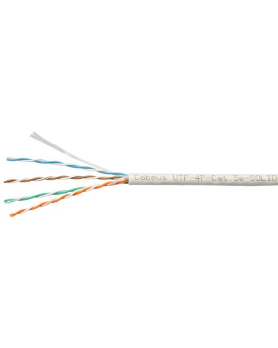 UTP-4P-Cat.5e-SOLID-LSZH-WH-100 (9782c-5). Кабель «витая пара» (LAN) для структурированных систем связи. CABEUS в Комсомольске-на-Амуре