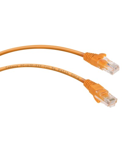 PC-UTP-RJ45-Cat.5e-5m-OR (7690c), оранжевый. Патч-корд медный. CABEUS в Комсомольске-на-Амуре