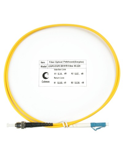 FOP(s)-9-LC-ST-1,5m (8351c). Патч-корд оптический. CABEUS в Комсомольске-на-Амуре