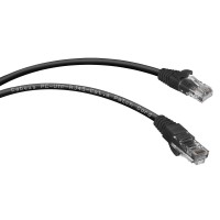 PC-UTP-RJ45-Cat.6-3m-BK (8666c), чёрный. Патч-корд медный. CABEUS