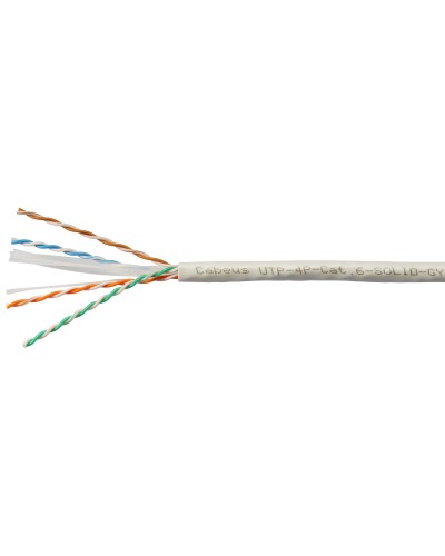 UTP-4P-Cat.6-SOLID-LSLTx-GY-100 (11143c-5). Кабель «витая пара» (LAN) для структурированных систем связи. CABEUS в Комсомольске-на-Амуре