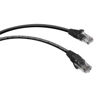 PC-UTP-RJ45-Cat.5e-1.5m-BK (7698c), чёрный. Патч-корд медный. CABEUS