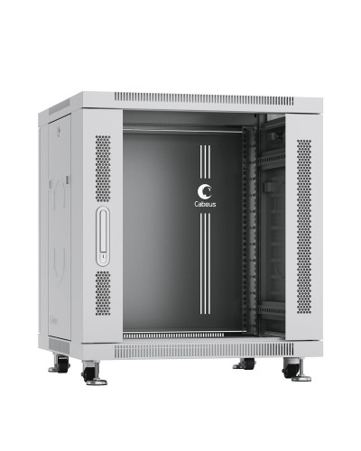 SH-05C-12U60/80 (7646c). Шкаф телекоммуникационный 19 напольный 12U. CABEUS в Комсомольске-на-Амуре