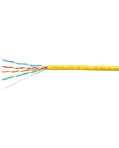 UTP-4P-Cat.5e-SOLID-LSZH-YL-100 (9780c-5). Кабель «витая пара» (LAN) для структурированных систем связи. CABEUS в Комсомольске-на-Амуре