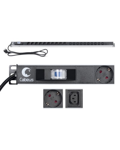 PDU-16-10S-10C13-B (9552c). Блок розеток. CABEUS в Комсомольске-на-Амуре