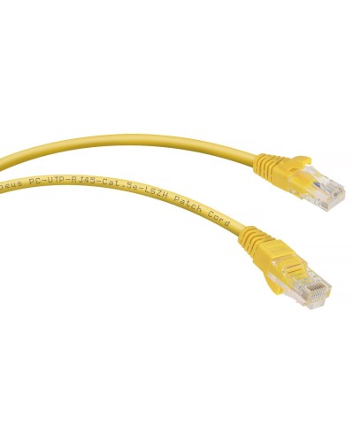 PC-UTP-RJ45-Cat.5e-5m-YL-LSZH (9501c), желтый. Патч-корд медный. CABEUS в Комсомольске-на-Амуре