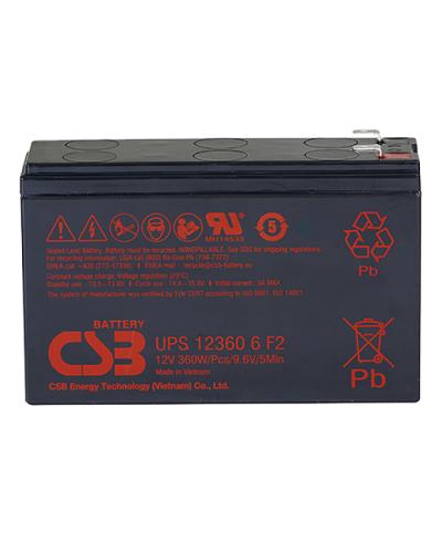 CSB UPS 123606. Аккумулятор герметичный свинцово-кислотный. CSB в Комсомольске-на-Амуре