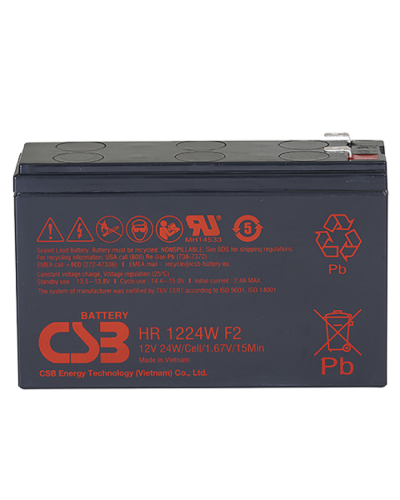 CSB HR 1224W F2 F1. Аккумулятор герметичный свинцово-кислотный. CSB в Комсомольске-на-Амуре