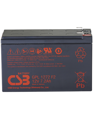 CSB GPL 1272 F2 FR. Аккумулятор герметичный свинцово-кислотный. CSB в Комсомольске-на-Амуре