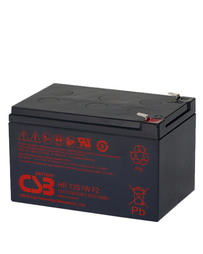CSB HR 1251W. Аккумулятор герметичный свинцово-кислотный. CSB в Комсомольске-на-Амуре