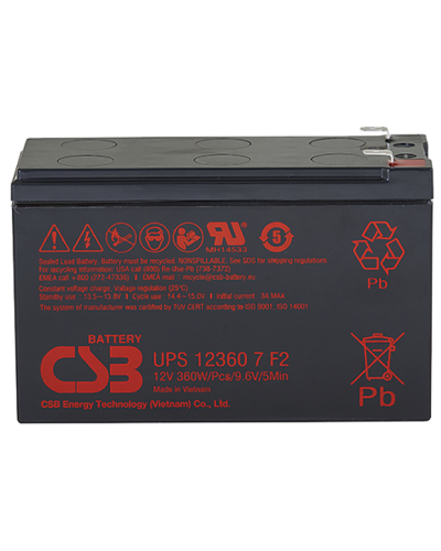 CSB UPS 123607. Аккумулятор герметичный свинцово-кислотный. CSB в Комсомольске-на-Амуре