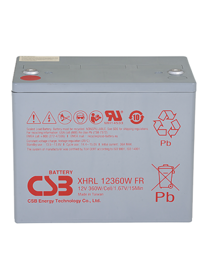 CSB XHRL 12360W FR. Аккумулятор герметичный свинцово-кислотный. CSB в Комсомольске-на-Амуре