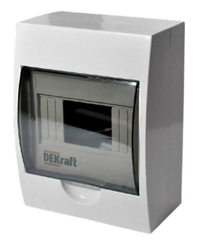 ЩРН-П-8 IP41 настенный (31010DEK). Щиток модульный с прозрачной дверцей. DEKraft в Комсомольске-на-Амуре