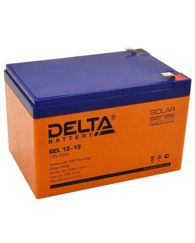 Delta GEL 12-15. Аккумулятор герметичный свинцово-кислотный. Delta в Комсомольске-на-Амуре