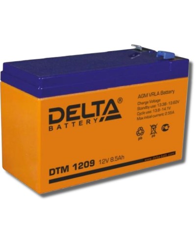 Delta DTM 1209. Аккумулятор герметичный свинцово-кислотный. Delta в Комсомольске-на-Амуре