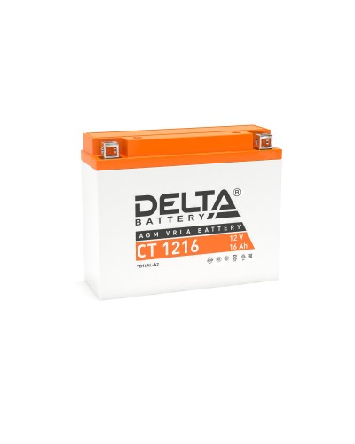 Delta CT 1216. Аккумулятор герметичный свинцово-кислотный стартерный. Delta в Комсомольске-на-Амуре