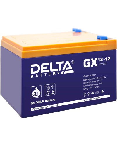 Delta GX 12-12. Аккумулятор герметичный свинцово-кислотный. Delta в Комсомольске-на-Амуре