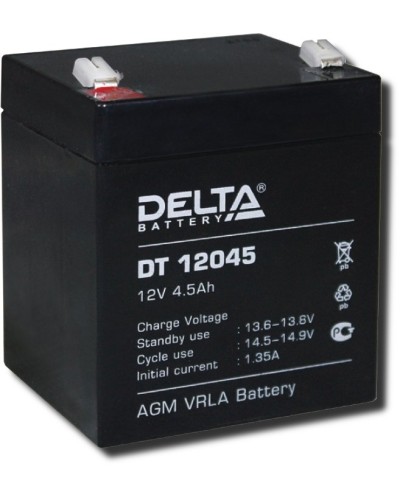 Delta DT 12045. Аккумулятор герметичный свинцово-кислотный. Delta в Комсомольске-на-Амуре