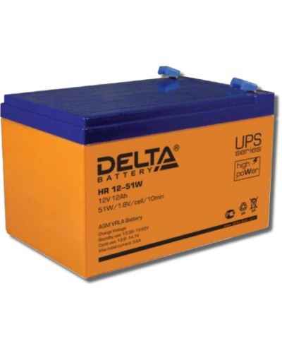 Delta HR 12-51 W. Аккумулятор герметичный свинцово-кислотный. Delta в Комсомольске-на-Амуре