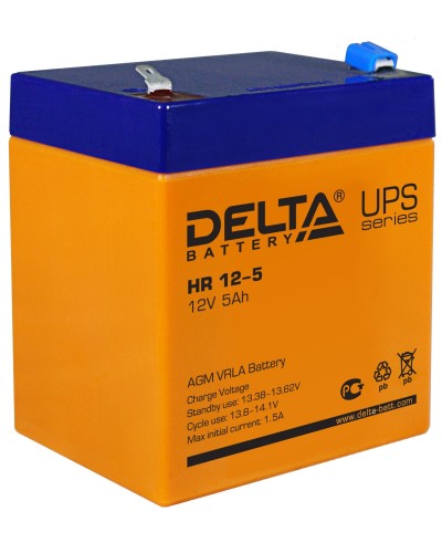 Delta HR 12-5. Аккумулятор герметичный свинцово-кислотный. Delta в Комсомольске-на-Амуре