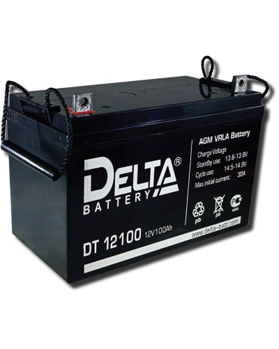 Delta DT 12100. Аккумулятор герметичный свинцово-кислотный. Delta в Комсомольске-на-Амуре