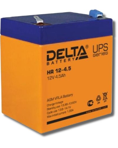 Delta HR 12-4.5. Аккумулятор герметичный свинцово-кислотный. Delta в Комсомольске-на-Амуре