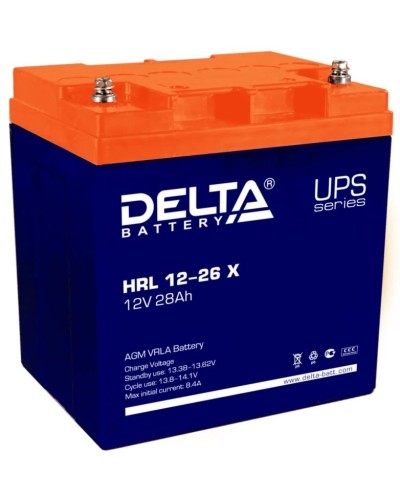 Delta HRL 12-26 X. Аккумулятор герметичный свинцово-кислотный. Delta в Комсомольске-на-Амуре