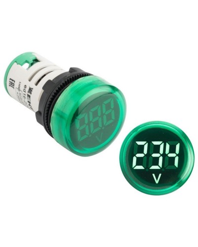ED16-22VD (ed16-22vd-g). Индикатор значения напряжения зеленый. EKF в Комсомольске-на-Амуре