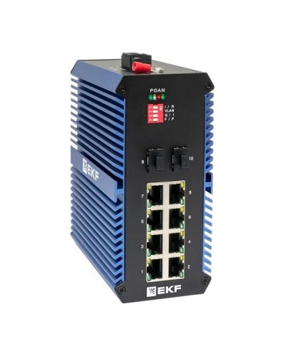 TSX-U-2GX/SFP-8GTP. Промышленный неуправляемый коммутатор. EKF в Комсомольске-на-Амуре